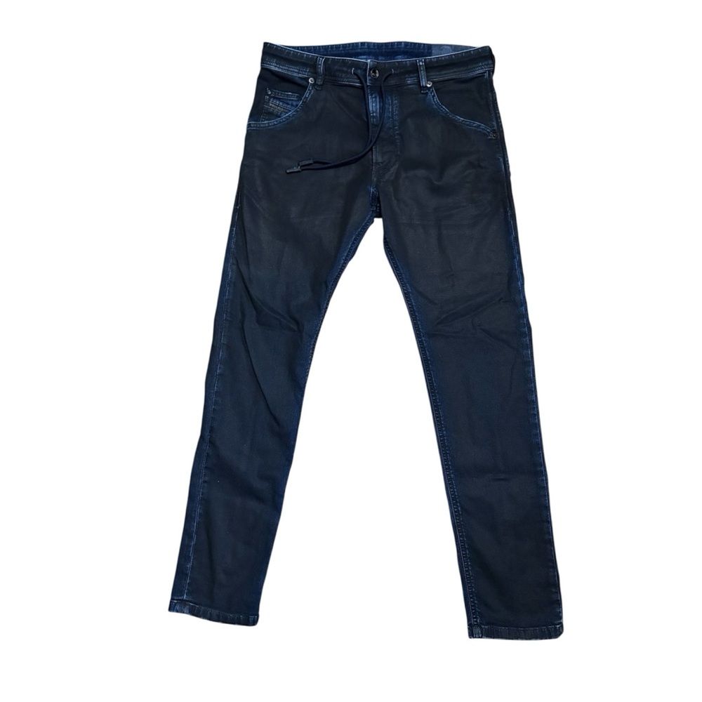 Diesel krooley CB-NE coated black denim sweatpant jeans (jogg jeans) 0676k